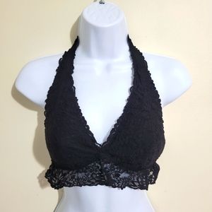 Victoria's secret lace bralette / black / size large.